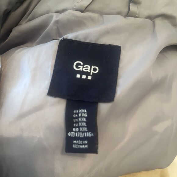 GAP Men’s Winter Industrial Standard Core Super Puffer Vest Jacket Gray Size 2XL - Picture 12 of 12